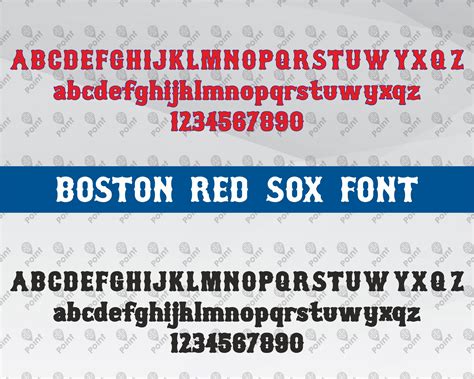 Boston Red Sox Font Svg Png | Etsy