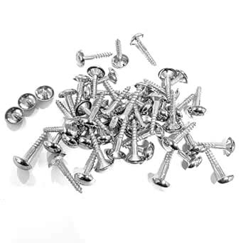 B K Jagan & CO Mirror Screw Self Tapping with Button Brass Round Mirror ...