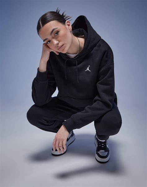 Sweat jordan brushed capuche 2024 noir