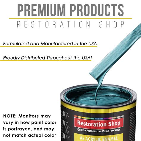 Restoration Shop - Teal Green Metallic Acrylic Enamel Auto Paint ...