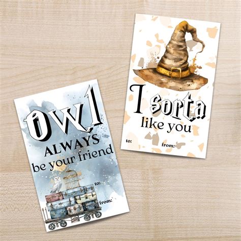 Hogwarts Classroom Valentines, Harry Potter Valentines Cards, Magic ...