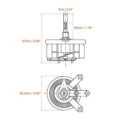 100R 50W BC1 Rheostat Resistor - Potentiometer Motorobit - Motorobit.com