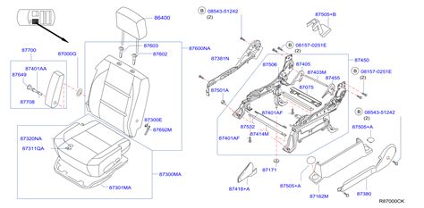 2016 Nissan Seat Cover (Front) - 87370-ZH161 - Genuine Nissan Part