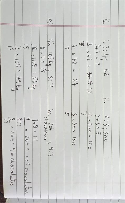 40001131Divide the following in the given ratios.(i) 42 in the ratio of ...