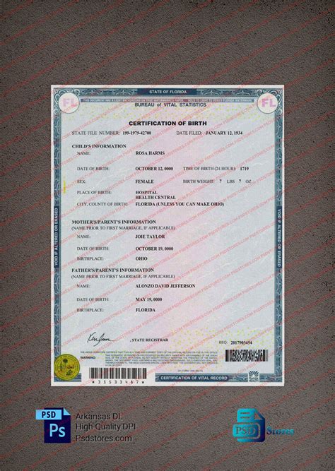 Florida Birth Certificate Application Form Pdf Fill Florida Prepaid