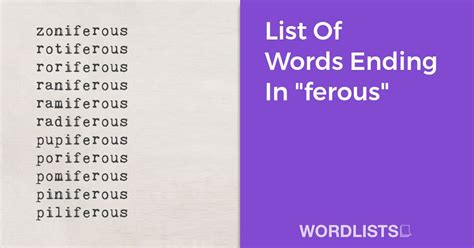 List Of Words Ending In "ful"