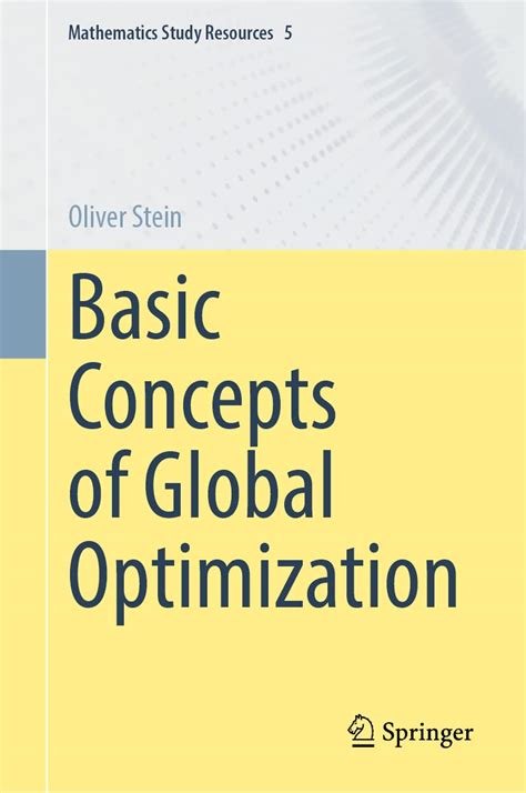 Buy Basic Concepts of Global Optimization: 5 (Mathematics Study ...