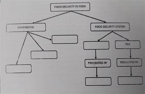Can anyone create a mind map on food security in India on economic ...