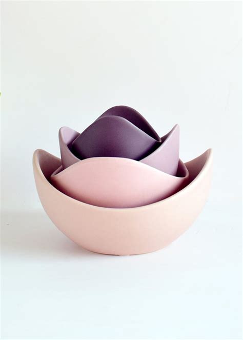 Get Mauve Lotus Bowls-Set of 4 at ₹ 2299 | LBB Shop
