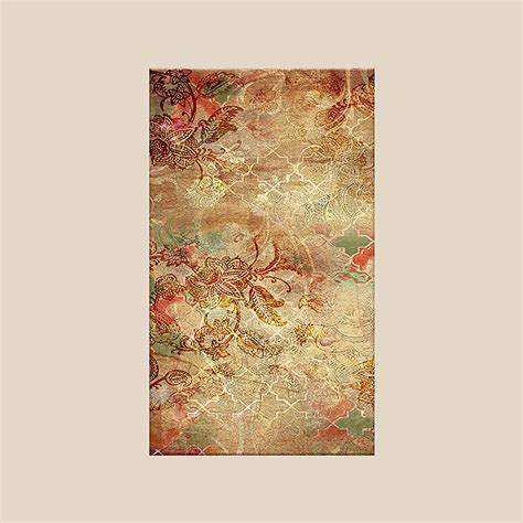 Wall Art Cluster Vermillion Fusion - 24"X 48"; 24"X 24"; 24"X 24 ...