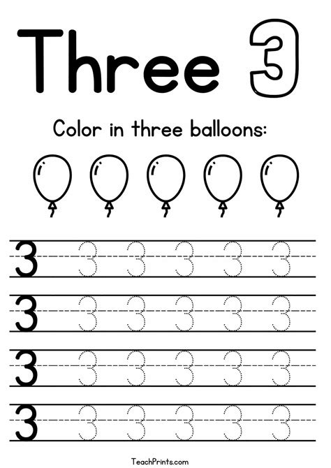 Number 2 Tracing Worksheets - Free Printables - Teach Prints