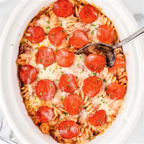 Crock Pot Pizza Casserole - Best Casserole Recipes