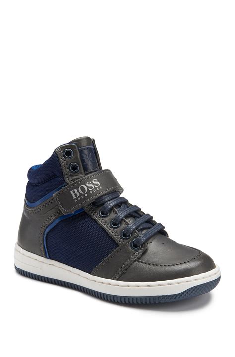 BOSS - Kids' High Top Leather Sneakers | J29123