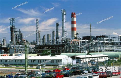 Refinery at Schwechat (near Vienna). Austria, Stock Photo, Picture And ...