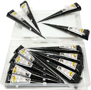 Afrin Premium Henna Black Nail Cone Pack of 24 (15gm each) Natural ...
