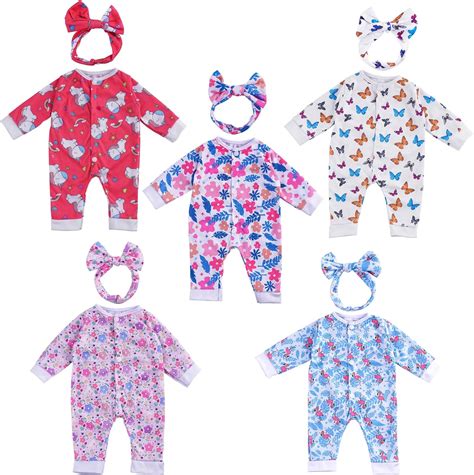 Amazon.com: BABESIDE Reborn Baby Doll Clothes for 17-22 Inch Dolls, 5 ...