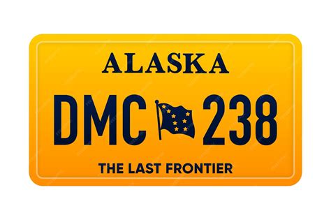 Alaska State License Plate