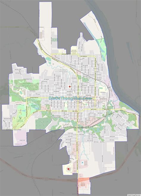 Map of Nebraska City - Thong Thai Real