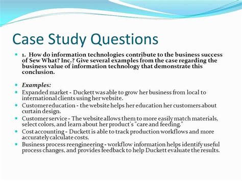 Image result for Case Study Questions