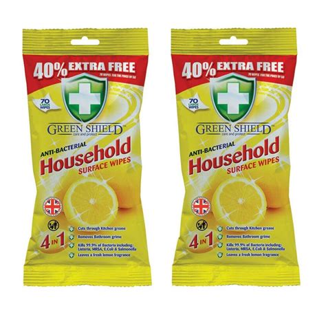 Greenshield Anti Bacterial Household Wipes Pack of 2 : Amazon.in ...