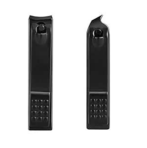 Buy DNHCLL Nail Clipper Set, Black Sharp Stainless Steel Nails and ...