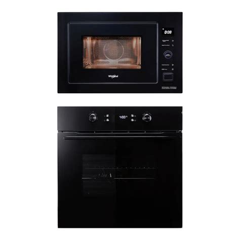 Whirlpool Built In Oven AKPR 6010 BLK + Whirlpool Built-In Microwave ...