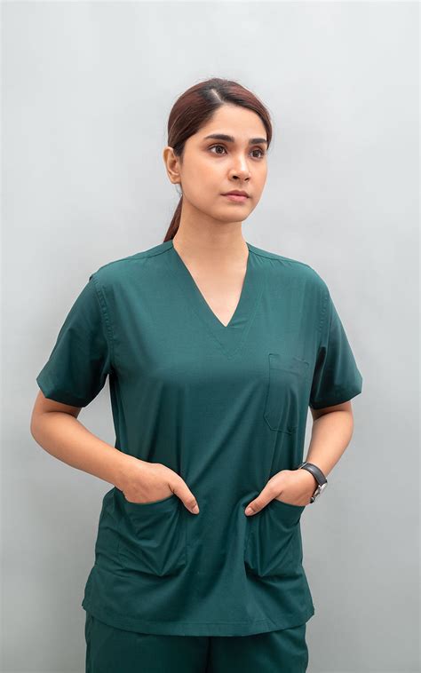 Ziva Original 5 pocket classic (bottle green) Scrubs – Ziva Uniforms
