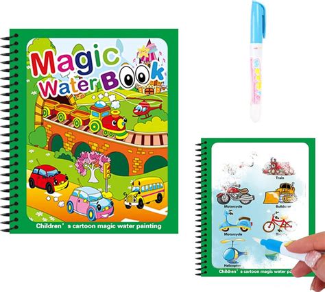 BluBasket 1 Piece Magic Water Coloring Book, Educational Fun & Bonding ...