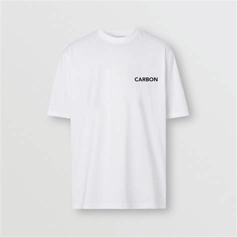 Carbon Unisex Minimal Print Cotton white T-shirt – Carbon Madras
