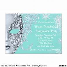 Winter Masquerade Background by Teal Blue Winter Masquerade Invitation Winter Masquerade Background
