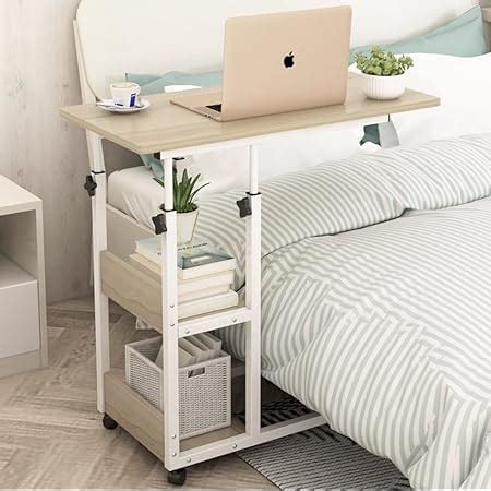 Tilting Overbed Table with Wheels Rolling Laptop Table Overbed Desk ...