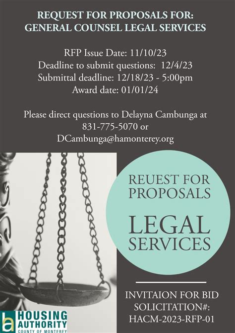 Housing Authority of Monterey County on LinkedIn: #rfp #legalservices # ...