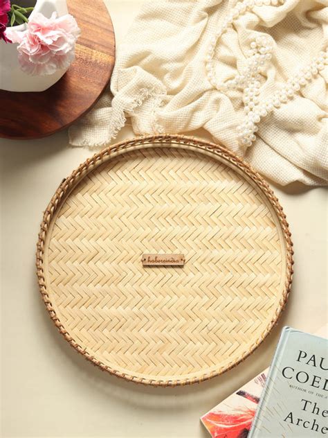 Cane Basket and Buy Cane Rattan Tray Basket - Bamboo Tray – Habere India