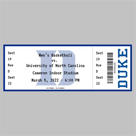 Basketball Ticket Stub Template