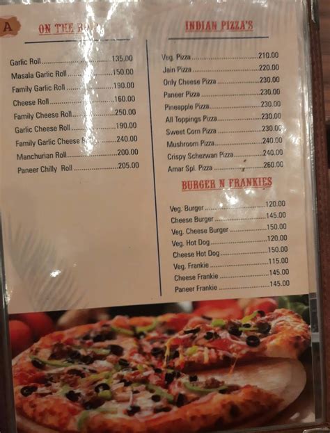 Menu at Amar Fast Food And Juice Center, Mumbai, Sahar Airport Rd