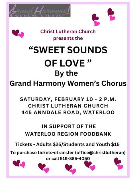 Grand Harmony Womens Chorus, Christ Church - Waterloo, February 10 2024 ...