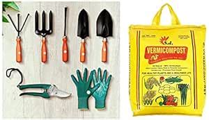 Kraft Seeds 7Pcs Gardening Hand Tool Kit for Home Gardening ...