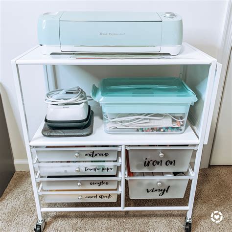 Cricut Explore Air 2 Mint for Craft Room Storage | Storage for cricut ...