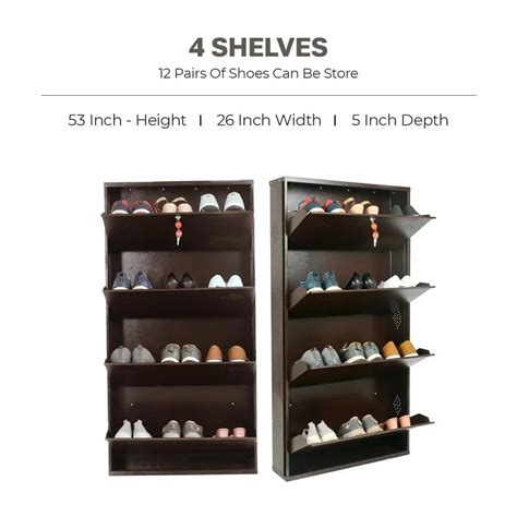 Wall Mounted Shoe Cabinet - Wall Mounted Double Decker Shoe Rack 3 ...
