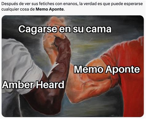 Los memes de Memo Aponte se inspiran en su momento Amber Heard tras la ...