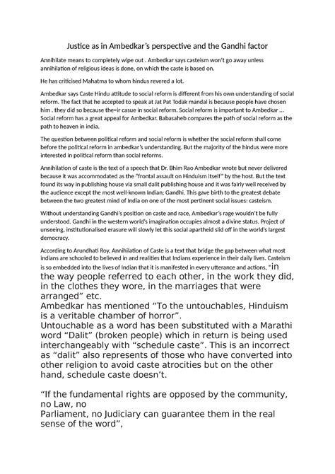 Justice as in Ambedkar IPT 2 - Justice as in Ambedkar’s perspective and ...