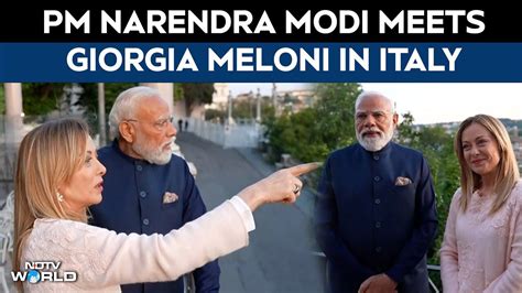 PM Modi meets Giorgia Meloni in Italy, viral selfie grabs attention