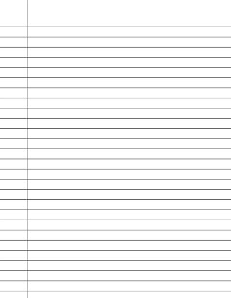 Print Lined Paper Free | Lined Paper Printable