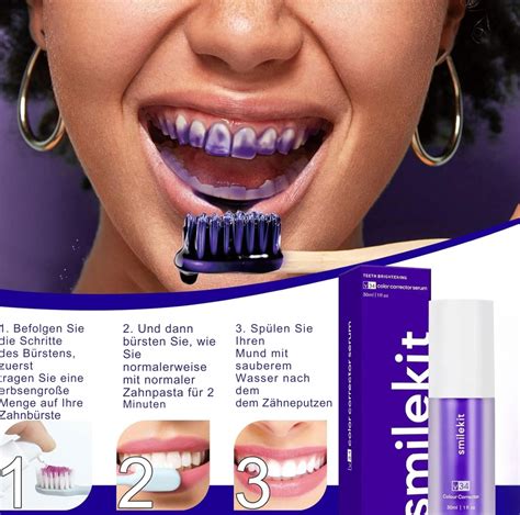 WhiteSmile™ – Sérum Correcteur de Teinte & Dentifrice Violet pour des ...