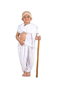 BookMyCostume Mahatma Gandhi Bapu with Lathi Freedom Fighter Kids Fancy ...