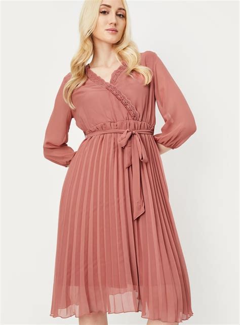 Buy Women Pleated Midi Dress Online at just Rs. 1199.0 - 1000013318047 ...