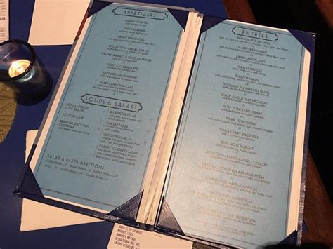 Image result for Blue Note Jazz Club Menu