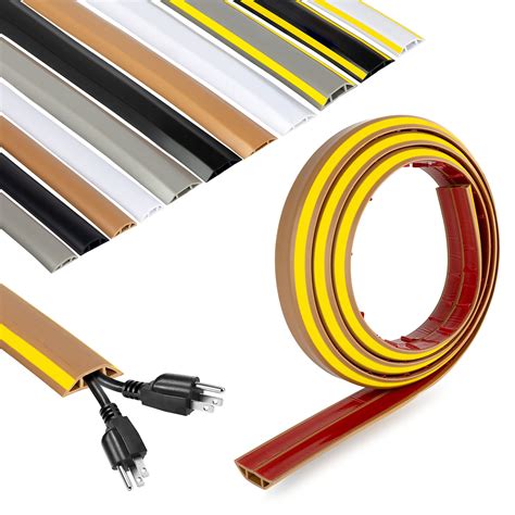 Rubber Bond Cord Cover Floor Cable Protector - Strong Self Adhesive ...