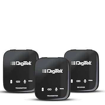 Digitek® DWM 101 Wireless Microphone System with ANC Noise Reduction ...