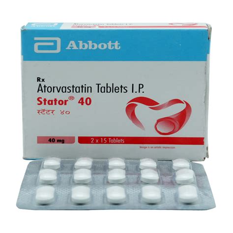Stator 40 Tablet 15's Price, Uses, Side Effects, Composition - Apollo ...